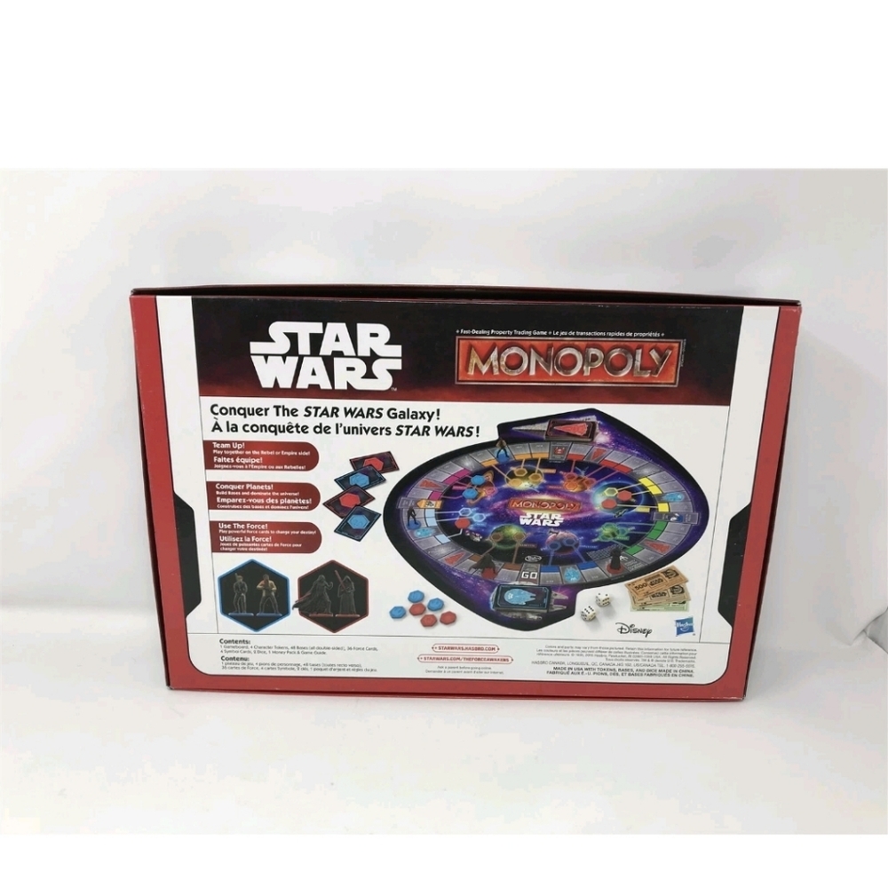 Star Wars Monopoly Board Game, Opend, Sealed Cards, Game Parts Etc - Picture 5 of 5
